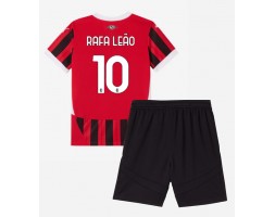 AC Milan Rafael Leao #10 Thuis tenue Kids 2024-25 Korte Mouw (+ Korte broeken)