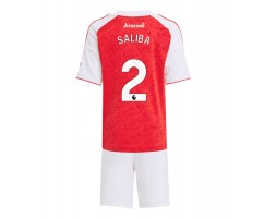 Arsenal William Saliba #2 Thuis tenue Kids 2025-26 Korte Mouw (+ Korte broeken) Arsenal William Saliba #2 Thuis tenue Kids 2025-26 Korte Mouw (+ Korte broeken)