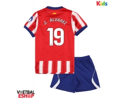 Atletico Madrid Julian Alvarez #19 Thuis tenue Kids 2026-27 Korte Mouw (+ Korte broeken)