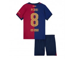 Barcelona Pedri Gonzalez #8 Thuis tenue Kids 2024-25 Korte Mouw (+ Korte broeken)