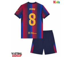 Barcelona Pedri Gonzalez #8 Thuis tenue Kids 2026-27 Korte Mouw (+ Korte broeken)