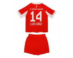 Bayern Munich Luis Diaz #14 Thuis tenue Kids 2025-26 Korte Mouw (+ Korte broeken) Bayern Munich Luis Diaz #14 Thuis tenue Kids 2025-26 Korte Mouw (+ Korte broeken)