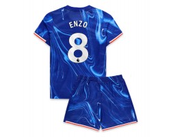Chelsea Enzo Fernandez #8 Thuis tenue Kids 2024-25 Korte Mouw (+ Korte broeken)