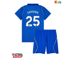Chelsea Moises Caicedo #25 Thuis tenue Kids 2026-27 Korte Mouw (+ Korte broeken)
