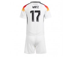Duitsland Florian Wirtz #17 Thuis tenue Kids EK 2024 Korte Mouw (+ Korte broeken)