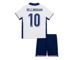 Engeland Jude Bellingham #10 Thuis tenue Kids EK 2024 Korte Mouw (+ Korte broeken)