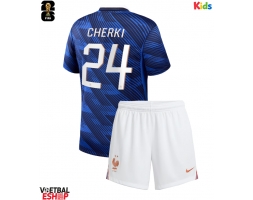 Frankrijk Rayan Cherki #24 Thuis tenue Kids WK 2026 Korte Mouw (+ Korte broeken)