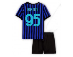 Inter Milan Alessandro Bastoni #95 Thuis tenue Kids 2025-26 Korte Mouw (+ Korte broeken) Inter Milan Alessandro Bastoni #95 Thuis tenue Kids 2025-26 Korte Mouw (+ Korte broeken)