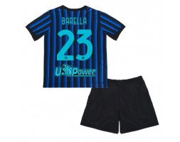 Inter Milan Nicolo Barella #23 Thuis tenue Kids 2025-26 Korte Mouw (+ Korte broeken)