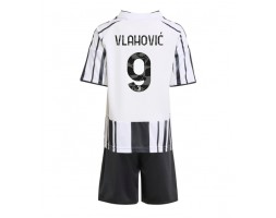 Juventus Dusan Vlahovic #9 Thuis tenue Kids 2025-26 Korte Mouw (+ Korte broeken)