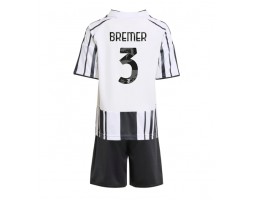 Juventus Gleison Bremer #3 Thuis tenue Kids 2025-26 Korte Mouw (+ Korte broeken)