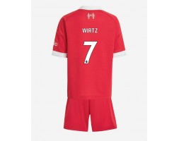 Liverpool Florian Wirtz #7 Thuis tenue Kids 2025-26 Korte Mouw (+ Korte broeken) Liverpool Florian Wirtz #7 Thuis tenue Kids 2025-26 Korte Mouw (+ Korte broeken)