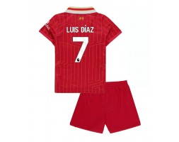 Liverpool Luis Diaz #7 Thuis tenue Kids 2024-25 Korte Mouw (+ Korte broeken)