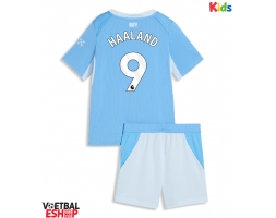 Manchester City Erling Haaland #9 Thuis tenue Kids 2026-27 Korte Mouw (+ Korte broeken)