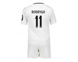 Real Madrid Rodrygo Goes #11 Thuis tenue Kids 2024-25 Korte Mouw (+ Korte broeken)