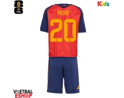 Spanje Pedri Gonzalez #20 Thuis tenue Kids WK 2026 Korte Mouw (+ Korte broeken)