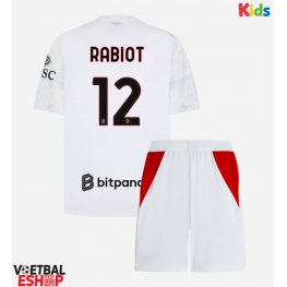 AC Milan Adrien Rabiot #12 Uit tenue Kids 2026-27 Korte Mouw (+ Korte broeken)