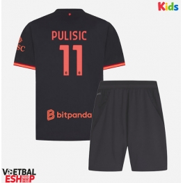 AC Milan Christian Pulisic #11 Derde tenue Kids 2026-27 Korte Mouw (+ Korte broeken)