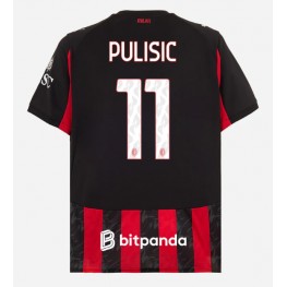 AC Milan Christian Pulisic #11 Thuis tenue 2025-26 Korte Mouw