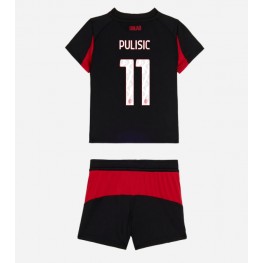 AC Milan Christian Pulisic #11 Thuis tenue Kids 2025-26 Korte Mouw (+ Korte broeken)