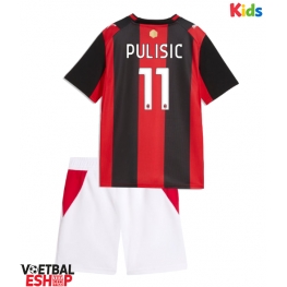 AC Milan Christian Pulisic #11 Thuis tenue Kids 2026-27 Korte Mouw (+ Korte broeken)
