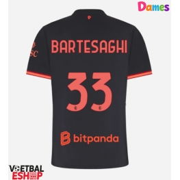 AC Milan Davide Bartesaghi #33 Derde tenue Dames 2026-27 Korte Mouw