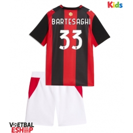 AC Milan Davide Bartesaghi #33 Thuis tenue Kids 2026-27 Korte Mouw (+ Korte broeken)