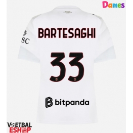 AC Milan Davide Bartesaghi #33 Uit tenue Dames 2026-27 Korte Mouw
