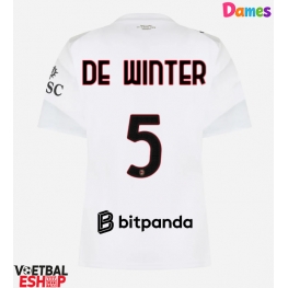 AC Milan Koni De Winter #5 Uit tenue Dames 2026-27 Korte Mouw