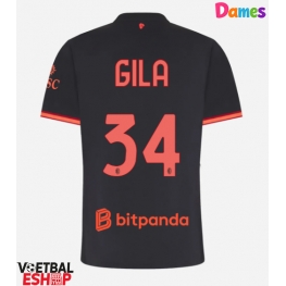 AC Milan Mario Gila #34 Derde tenue Dames 2026-27 Korte Mouw