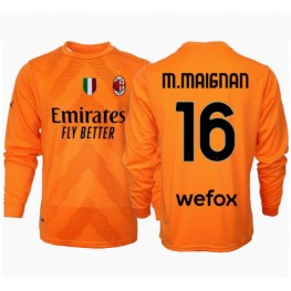 AC Milan Mike Maignan #16 Keeper Uit tenue 2024-25 Lange Mouw