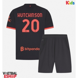 AC Milan Omari Hutchinson #20 Derde tenue Kids 2026-27 Korte Mouw (+ Korte broeken)