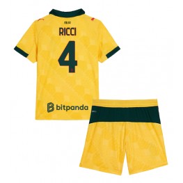 AC Milan Samuele Ricci #4 Derde tenue Kids 2025-26 Korte Mouw (+ Korte broeken)