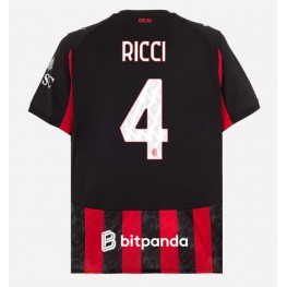 AC Milan Samuele Ricci #4 Thuis tenue 2025-26 Korte Mouw