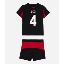 AC Milan Samuele Ricci #4 Thuis tenue Kids 2025-26 Korte Mouw (+ Korte broeken)