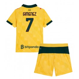 AC Milan Santiago Gimenez #7 Derde tenue Kids 2025-26 Korte Mouw (+ Korte broeken)