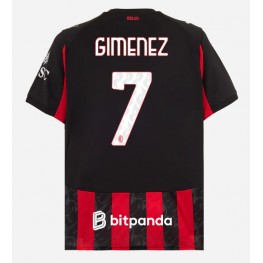 AC Milan Santiago Gimenez #7 Thuis tenue 2025-26 Korte Mouw