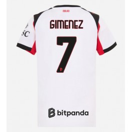 AC Milan Santiago Gimenez #7 Uit tenue Dames 2025-26 Korte Mouw