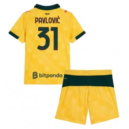 AC Milan Strahinja Pavlovic #31 Derde tenue Kids 2025-26 Korte Mouw (+ Korte broeken)