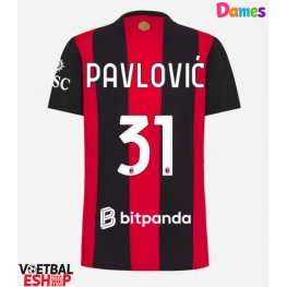 AC Milan Strahinja Pavlovic #31 Thuis tenue Dames 2026-27 Korte Mouw