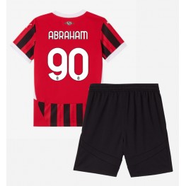 AC Milan Tammy Abraham #90 Thuis tenue Kids 2024-25 Korte Mouw (+ Korte broeken)