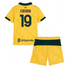 AC Milan Youssouf Fofana #19 Derde tenue Kids 2025-26 Korte Mouw (+ Korte broeken)