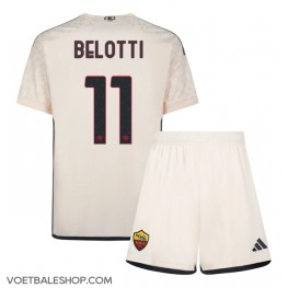 AS Roma Andrea Belotti #11 Uit tenue Kids 2023-24 Korte Mouw (+ Korte broeken)