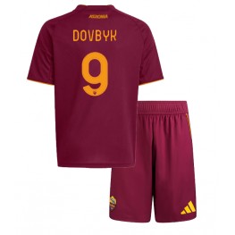 AS Roma Artem Dovbyk #9 Thuis tenue Kids 2025-26 Korte Mouw (+ Korte broeken)