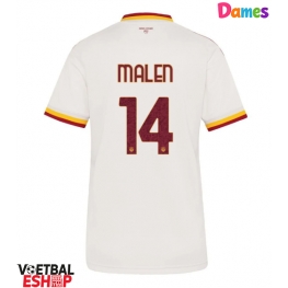 AS Roma Donyell Malen #14 Uit tenue Dames 2026-27 Korte Mouw