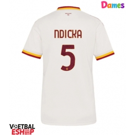 AS Roma Evan Ndicka #5 Uit tenue Dames 2026-27 Korte Mouw