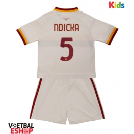 AS Roma Evan Ndicka #5 Uit tenue Kids 2026-27 Korte Mouw (+ Korte broeken)