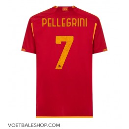 AS Roma Lorenzo Pellegrini #7 Thuis tenue 2023-24 Korte Mouw