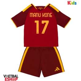 AS Roma Manu Kone #17 Thuis tenue Kids 2026-27 Korte Mouw (+ Korte broeken)