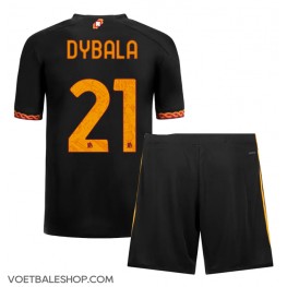 AS Roma Paulo Dybala #21 Derde tenue Kids 2023-24 Korte Mouw (+ Korte broeken)
